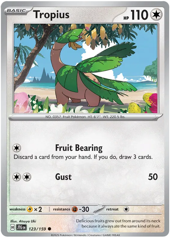 Tropius [Reverse Holo] (123/159) - Journey Together
