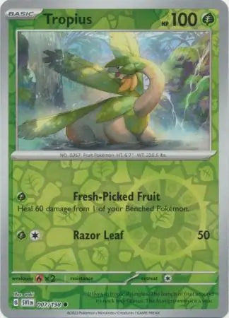 Tropius Reverse Holo (007/198) - Scarlet & Violet