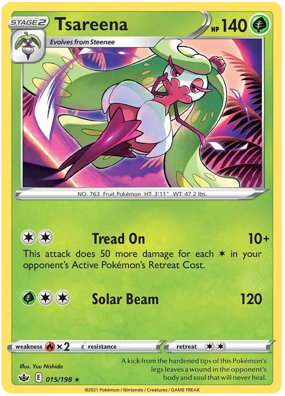 Tsareena [Reverse Holo] (015/198) - Chilling Reign
