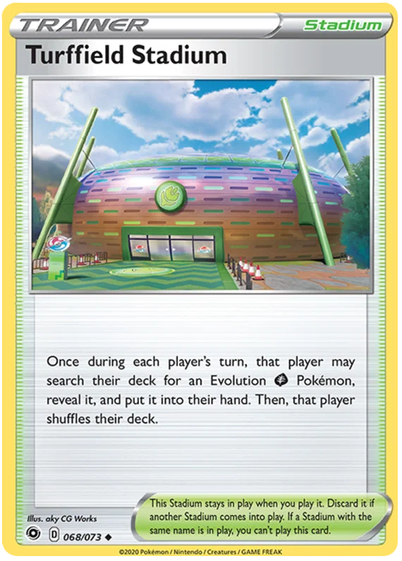 Turffield Stadium [Reverse Holo] (068/073) - Champion's Path
