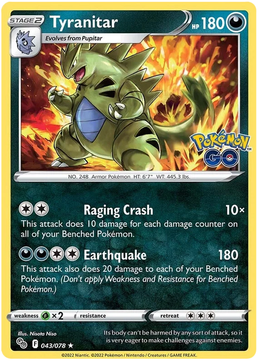 Tyranitar Holo (043/078) - Pokémon Go