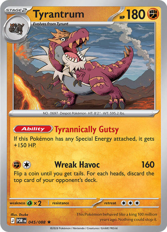 Tyrantrum [Reverse Holo] (045/088) - Perfect Order