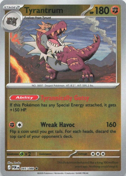 Tyrantrum Reverse Holo (045/088) - Perfect Order