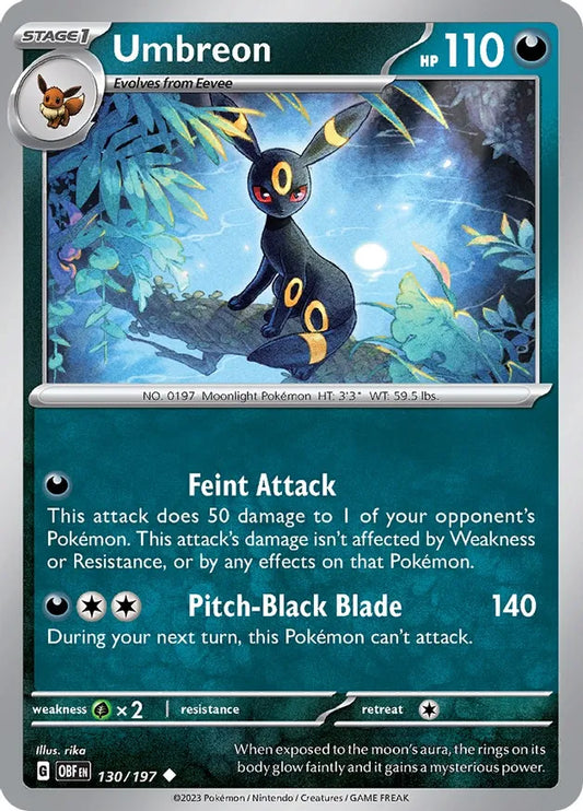 Umbreon (130/197) - Obsidian Flames