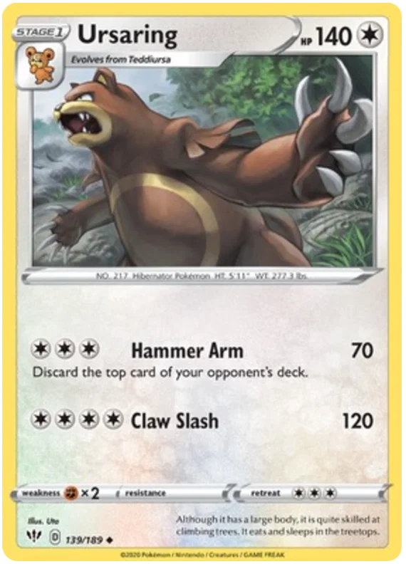 Ursaring (139/189) - Darkness Ablaze