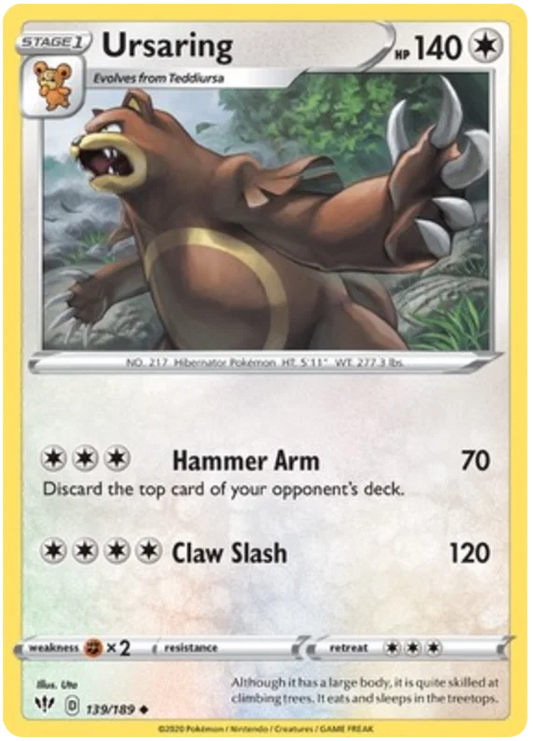 Ursaring (139/189) - Darkness Ablaze