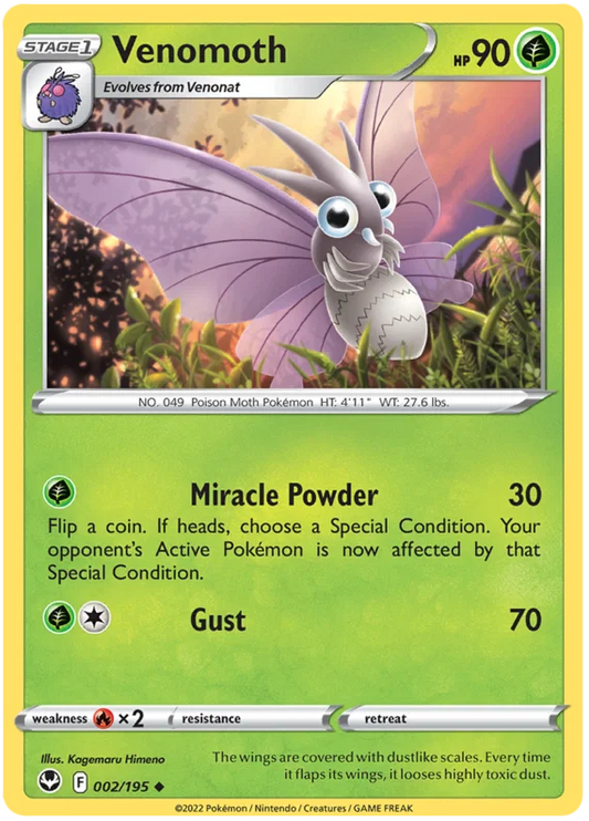 Venomoth (002/195) - Silver Tempest