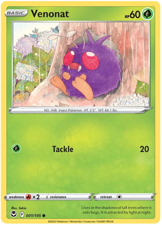 Venonat (001/195) - Silver Tempest