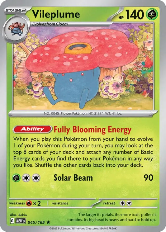 Vileplume Holo (045/165) - 151