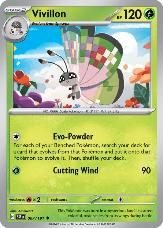 Vivillon (007/191) - Surging Sparks