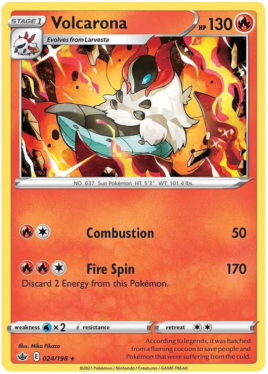 Volcarona (024/198) - Chilling Reign