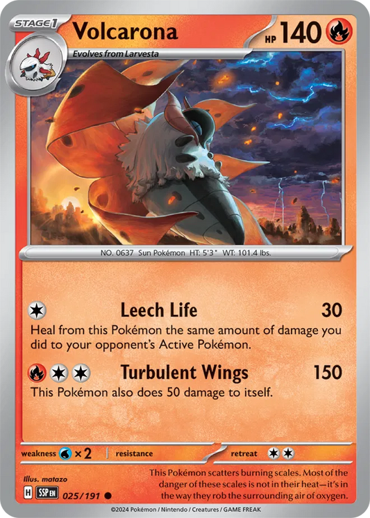 Volcarona (025/191) - Surging Sparks