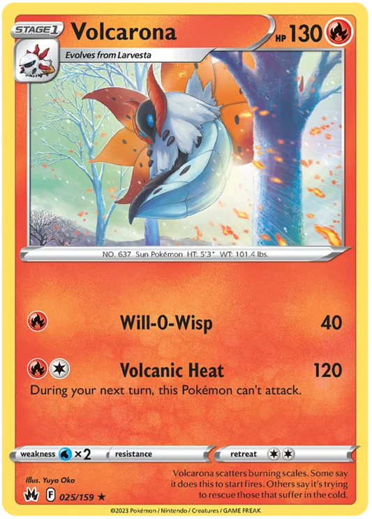 Volcarona (025/159) - Crown Zenith