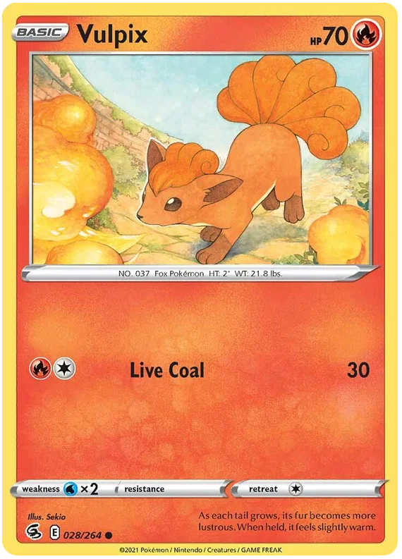 Vulpix [Reverse Holo] (028/264) - Fusion Strike