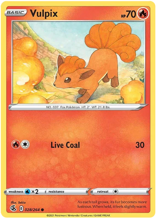Vulpix [Reverse Holo] (028/264) - Fusion Strike