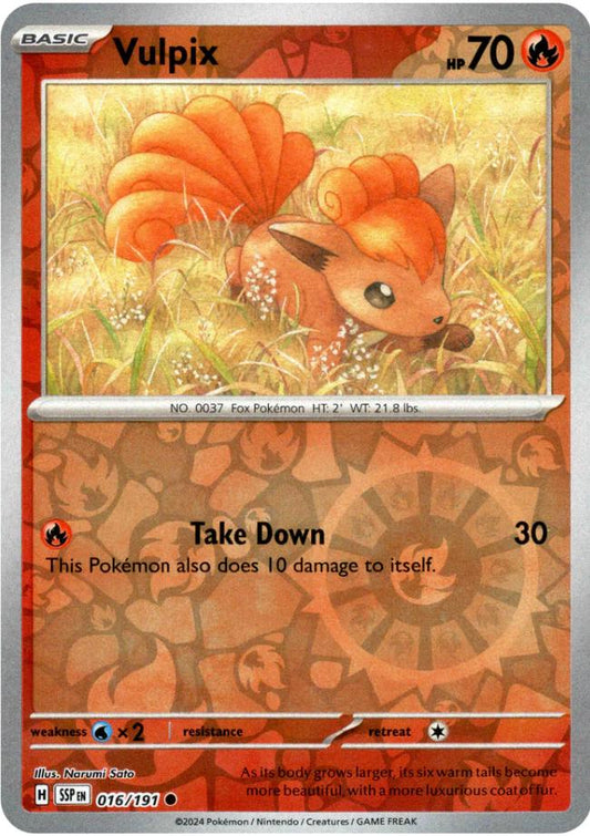 Vulpix Reverse Holo (016/191) - Surging Sparks