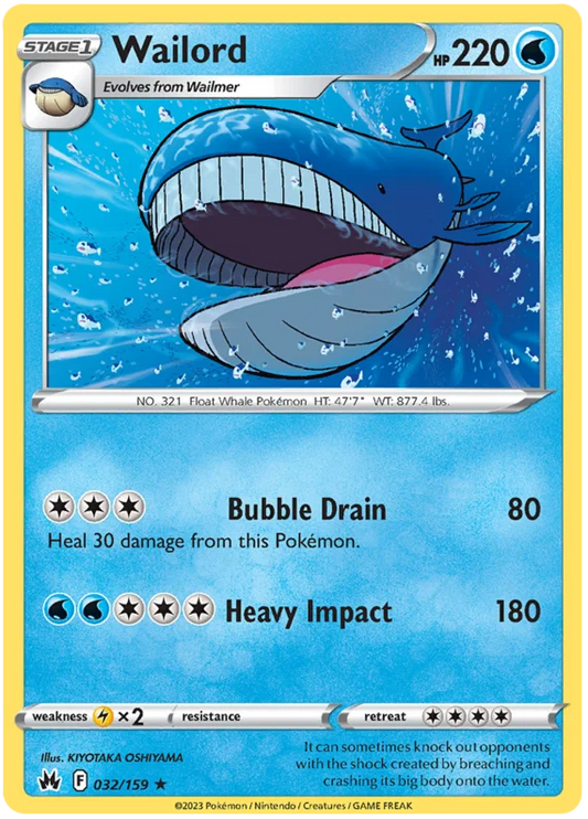 Wailord (032/159) - Crown Zenith