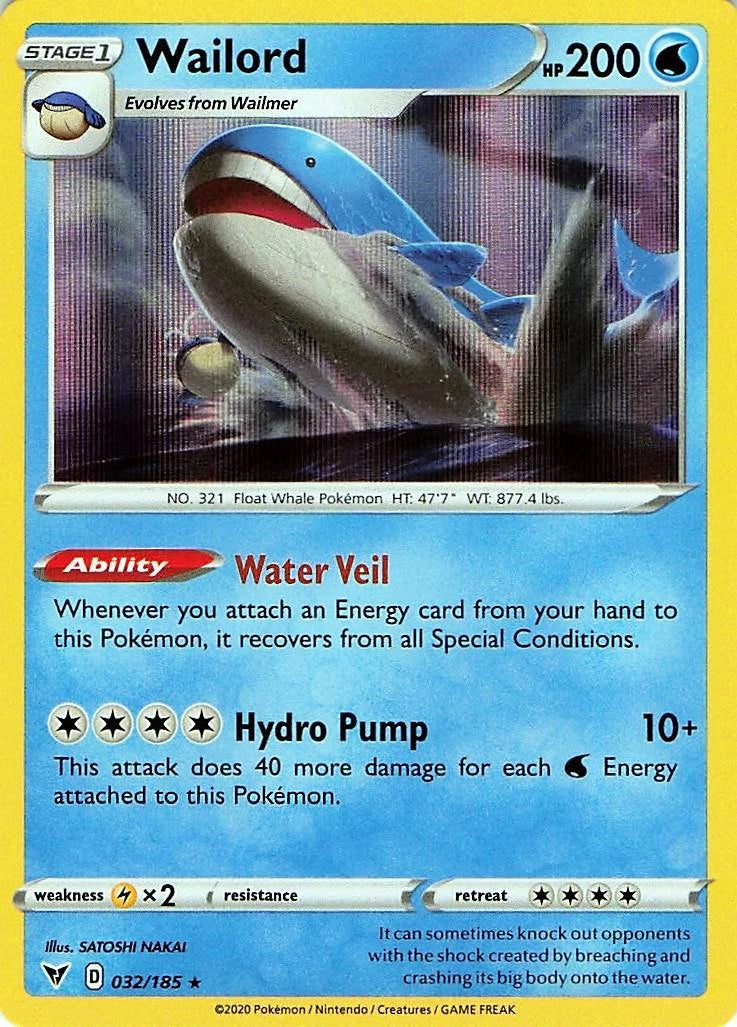 Wailord Holo (032/185) - Vivid Voltage