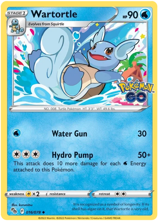 Wartortle (016/078) - Pokémon Go