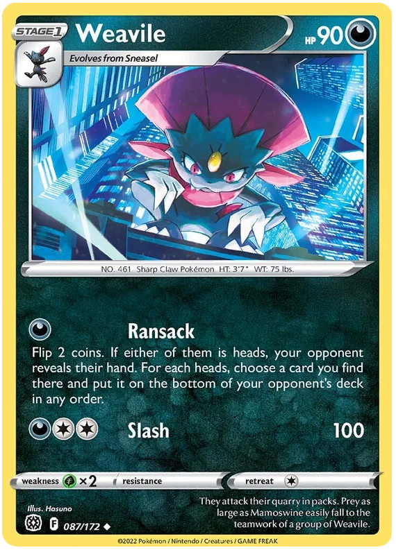 Weavile (087/172) - Brilliant Stars