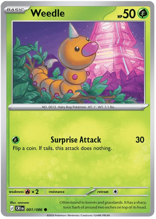 Weedle (001/086) - Chaos Rising