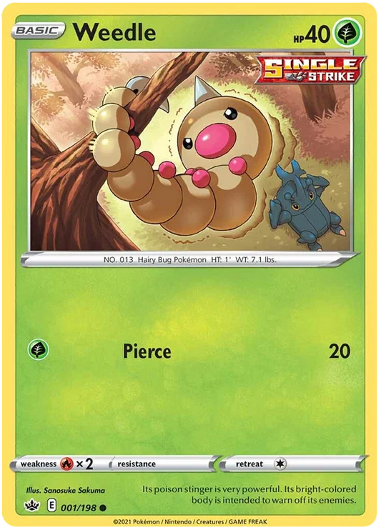 Weedle (001/198) - Chilling Reign