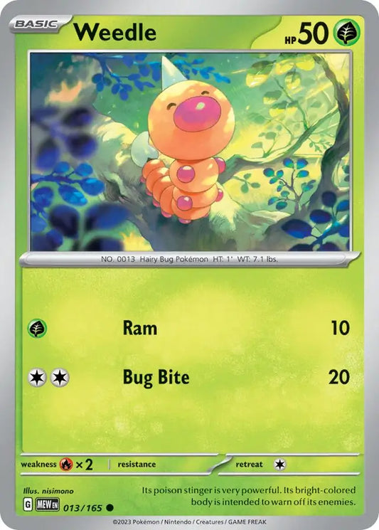 Weedle (013/165) - 151