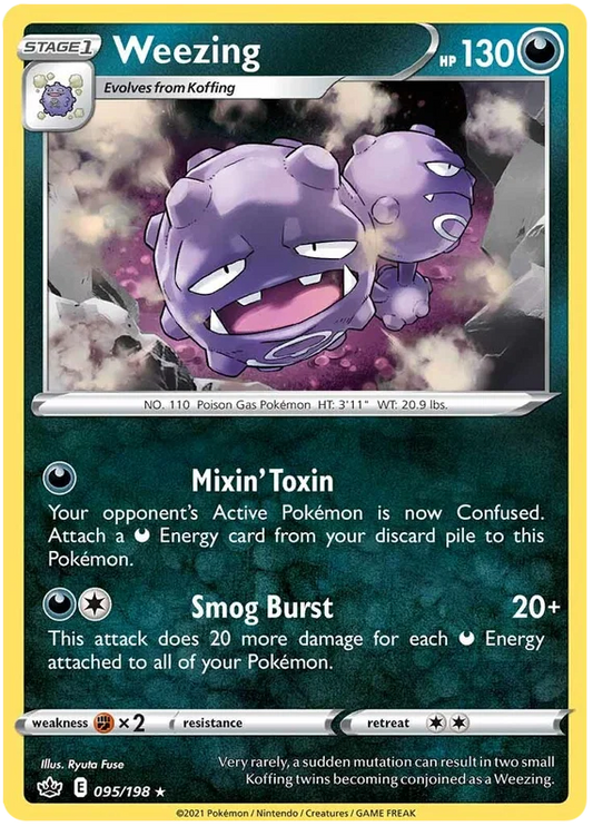 Weezing [Reverse Holo] (095/198) - Chilling Reign