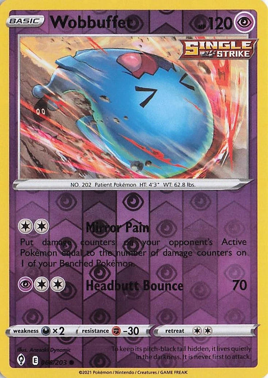 Wobbuffet Reverse Holo (066/203) - Evolving Skies