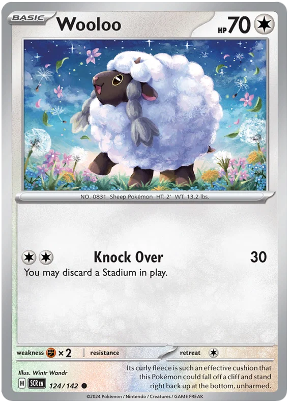 Wooloo [Reverse Holo] (124/142) - Stellar Crown