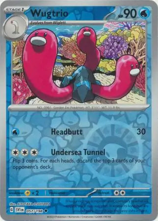 Wugtrio Reverse Holo (057/198) - Scarlet & Violet