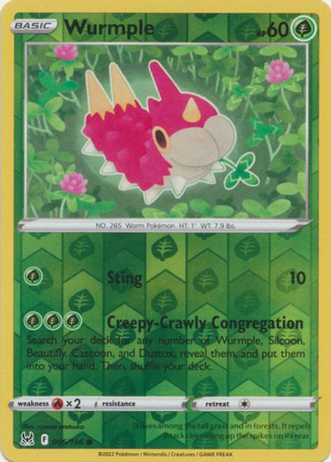 Wurmple Reverse Holo (006/196) - Lost Origin