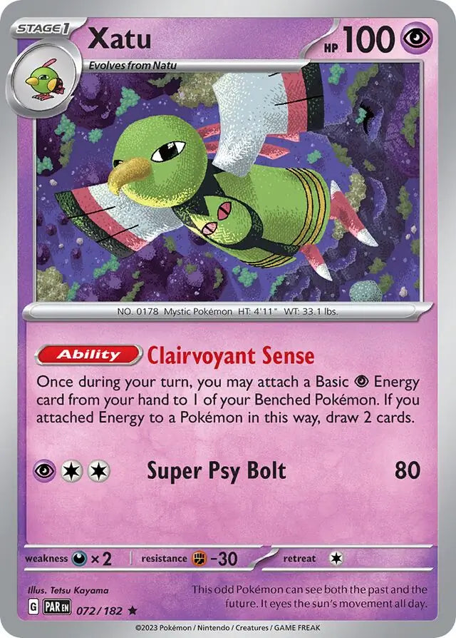 Xatu (072/182) Deck Exclusive - Paradox Rift