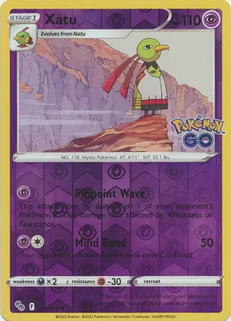 Xatu Reverse Holo (033/078) - Pokémon Go