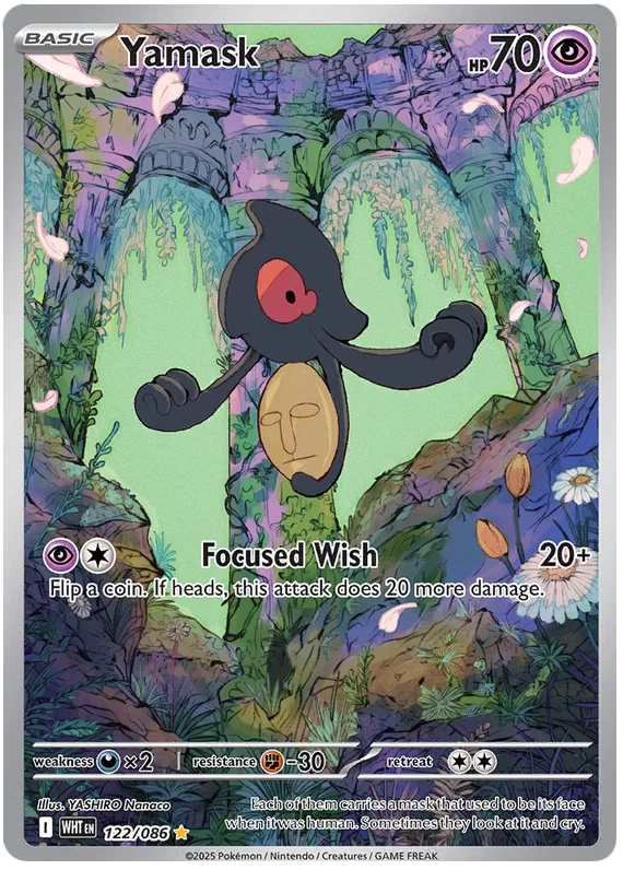 Yamask (122/086) Illustration Rare - White Flare