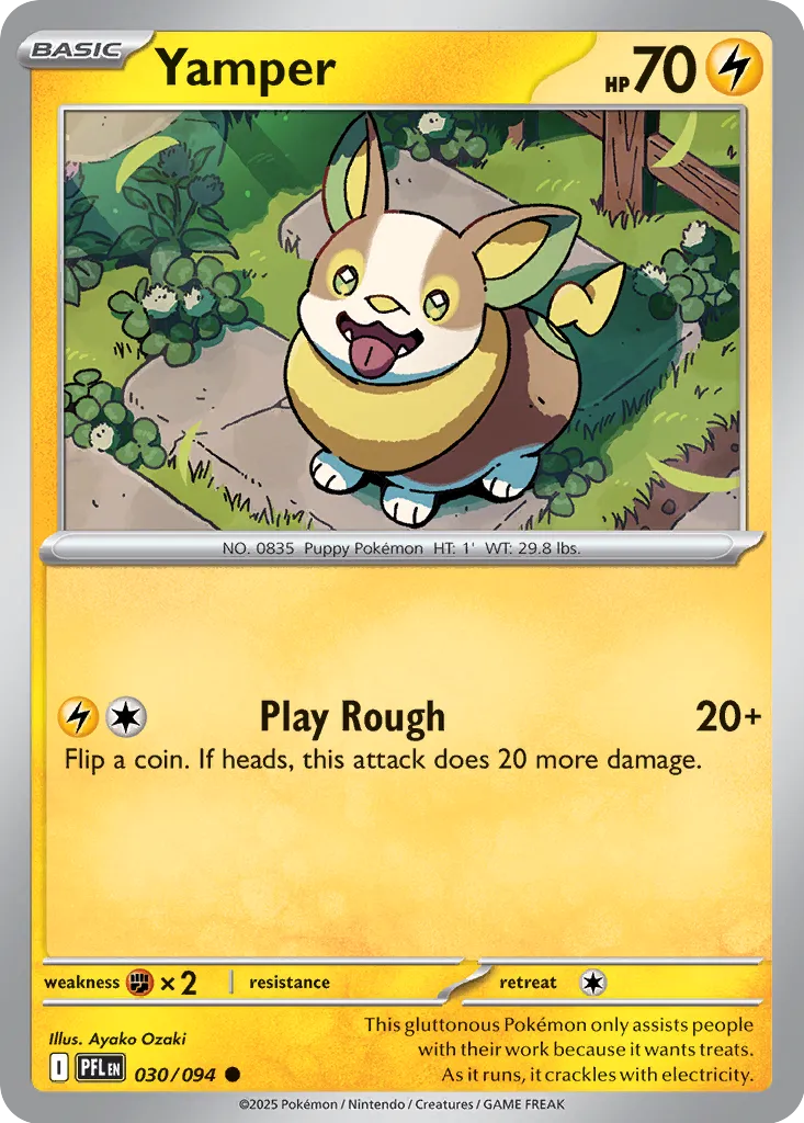 Yamper [Reverse Holo] (030/094) - Phantasmal Flames