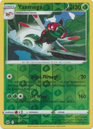 Yanmega Reverse Holo (009/159) - Crown Zenith