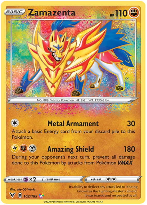 Zamazenta (102/185) Amazing Rare - Vivid Voltage