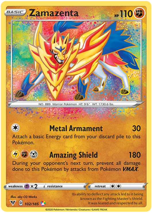 Zamazenta (102/185) Amazing Rare - Vivid Voltage