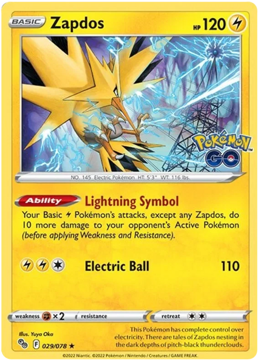 Zapdos Holo (029/078) - Pokémon Go