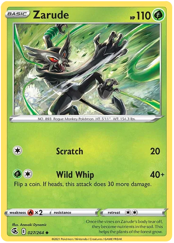 Zarude [Reverse Holo] (027/264) - Fusion Strike