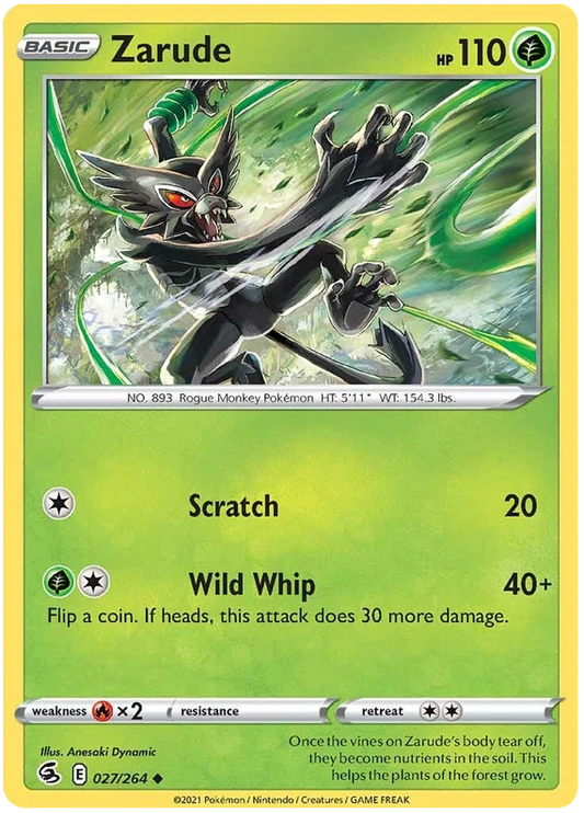 Zarude [Reverse Holo] (027/264) - Fusion Strike