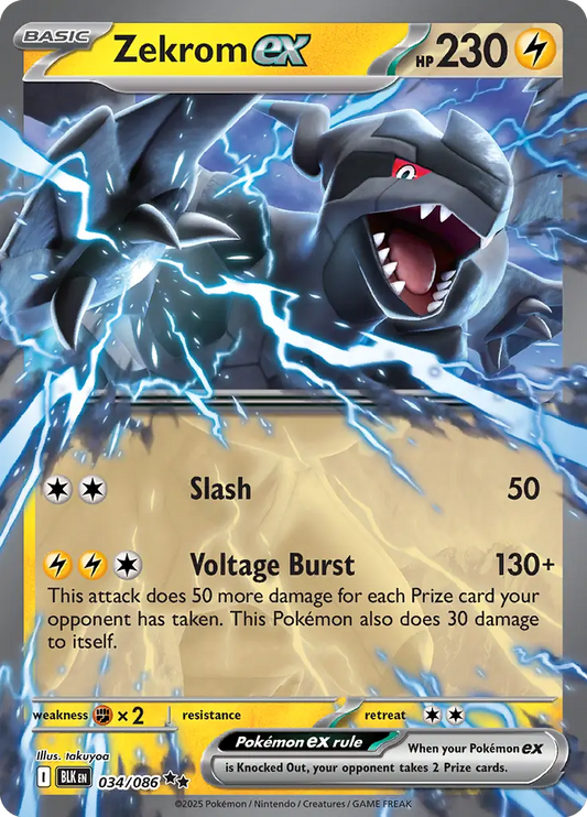 Zekrom ex (034/086) - Black Bolt
