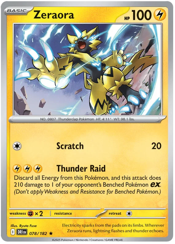 Zeraora Holo (078/182) - Destined Rivals