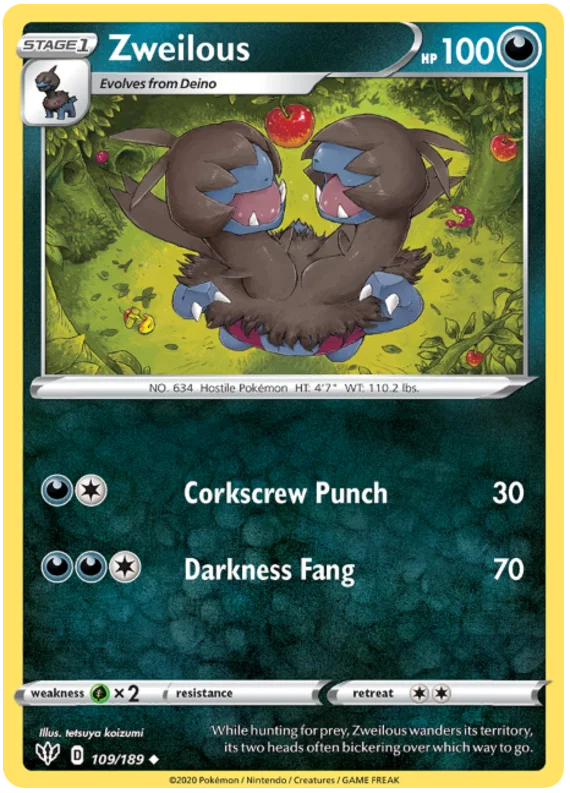 Zweilous (109/189) - Darkness Ablaze