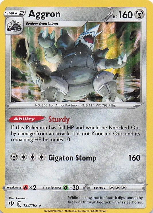 Aggron [Holo] (123/189) - Darkness Ablaze