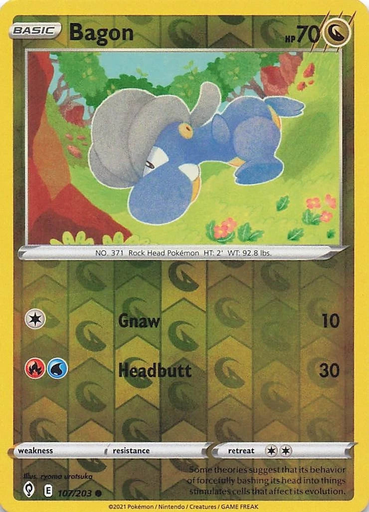 Bagon Reverse Holo (107/203) - Evolving Skies