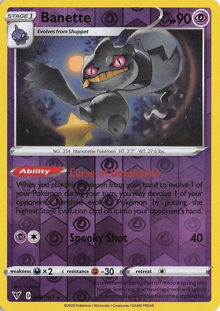 Banette Reverse Holo (068/185) - Vivid Voltage