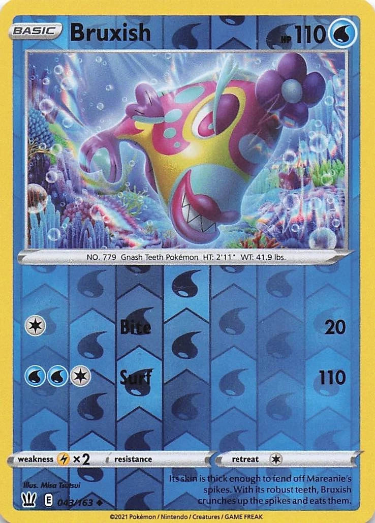 Bruxish Reverse Holo (043/163) - Battle Styles