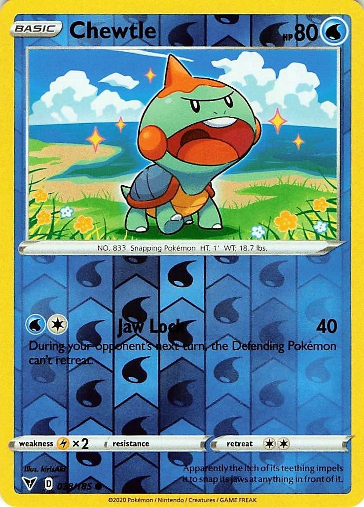 Chewtle Reverse Holo (038/185) - Vivid Voltage